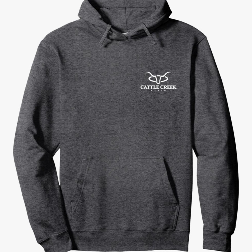 Cattle Creek Ranch Gray Hoodie - Picture 2 of 3